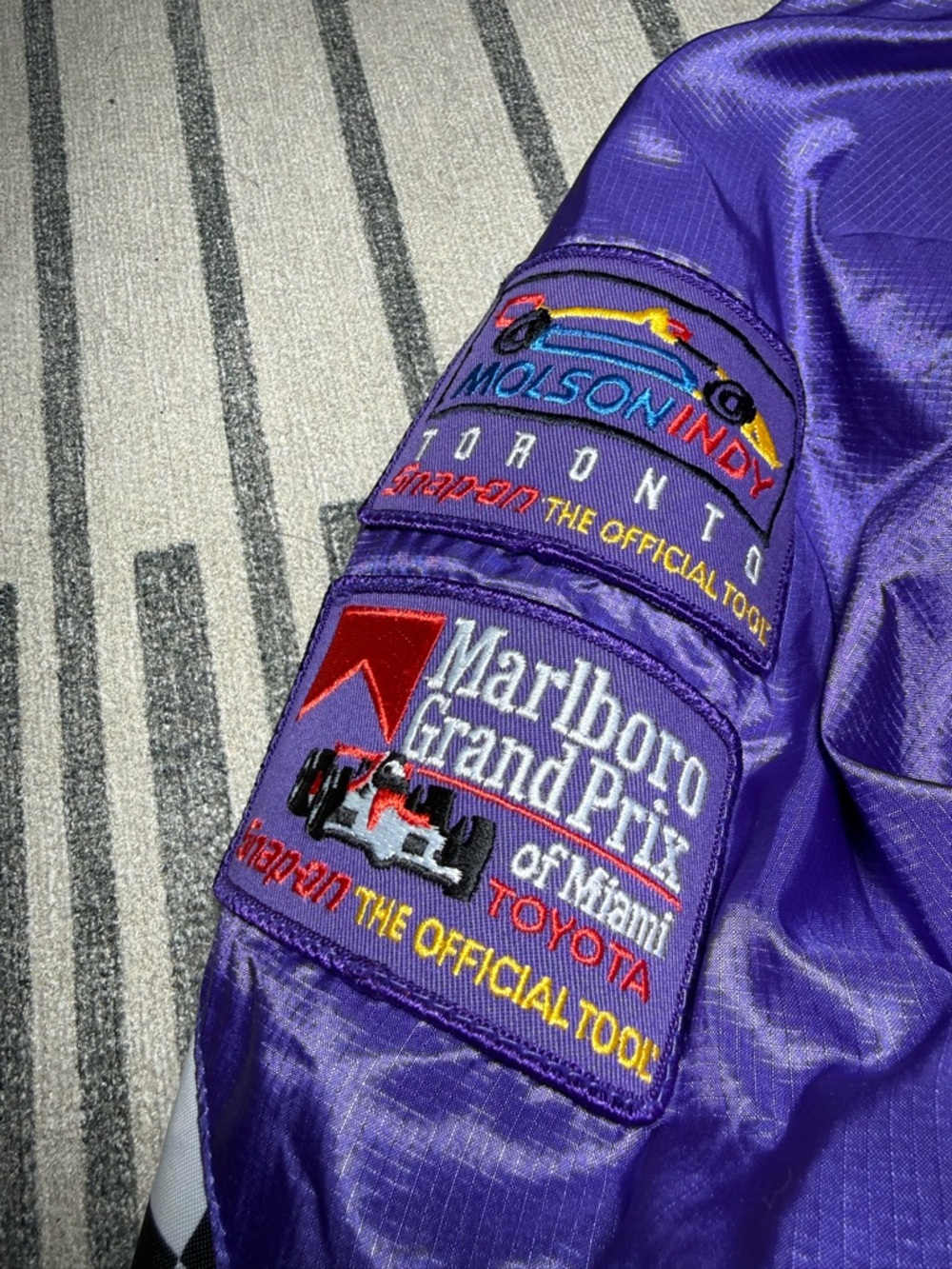 Vintage 90s Snap-On Motorsports Racing Windbreaker Jacket - Picture 3 of 8